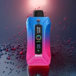 Bang Beach 20000 Puffs Norge engros Engangs vape Blåbær og Bringebær – 35ml, 650mAh, Smart Skjerm