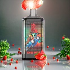 Bang King 15000 Puffs Norge Engros Engangs vape Jordbær Vannmelon – 21ml E-Væske, 550 mAh Batteri, 0-5% Nikotin, Fargerik Design