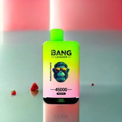 Bang Leader 45000 Puffs Norge Engros Engangs vape med Jordbær Kiwi Fersken Is Smak, Smart Skjerm, Type-C Lading og 0-5% Nikotin