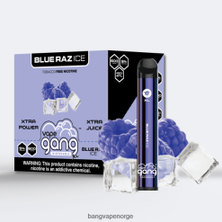 Bang Vape 5000 Puffs Nicotine - Vape Gang XL engangsvapes 600 puff (eske med 10) 2B260F61 blå raz is