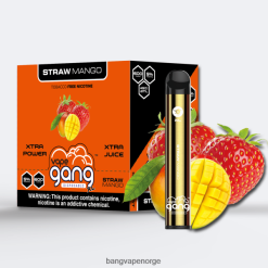 Bang Vape Bergen - Vape Gang XL engangsvapes 600 puff (eske med 10) 2B260F66 halm mango