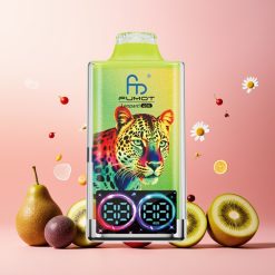 Fumot Leopard Norge Engros 40K Puffs Engangs Vape med Kiwi Pasjonsfrukt Guava – 700mAh Batteri, Dual Mesh, Type-C Lading, Digital Oljekraftvisning, 0-5% Nikotin