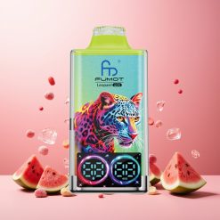 Fumot Leopard Norge Engros 40K Puffs Vape til engangsbruk Vannmelon Is med 700mAh Batteri, Type-C Lading og Digital Oljekraftvisning