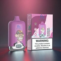 Fumot Tornado Digital Box 12000 Puffs Norge Engros – 20ml E-Liquid, 550mAh, Type-C, Blåsur Bringebær