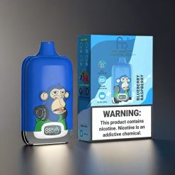 Fumot Tornado Digital Box 12000 Puffs Norge engros – Blåbær og Bringebær – 20ml E-Liquide, Type-C-lading, 550mAh batteri, MTL