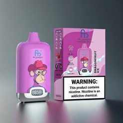 Fumot Tornado Digital Box 12000 Puffs Norge engros med 20ml E-Liquid, Mesh Coil og Type-C Lading – Draktfrukt Is