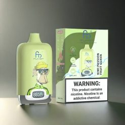 Fumot Tornado Digital Box Norge Engros – 12000 Puffs, 20ml E-Liquid, 550mAh Batteri, Type-C, MTL – Kiwi Pasjonsfrukt Guava