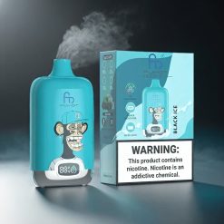Fumot Tornado Digital Box Norge Engros 12000 Puffs 20ml E-Liquid 550mAh Type-C MTL Svart Is