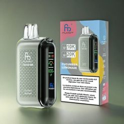 Fumot Tornado Norge Engros 20000 Puffs Vape Agurk Sitronade med Dual Mesh Coil, 20ml E-liquid og 850mAh Batteri
