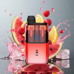 Fumot Ultra T32000 Norge Engros Engangs Vape 32000 Puff 24ml Vannmelon Is & Bringebær Vannmelon med 800mAh Batteri og Type-C Hurtiglading