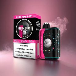 Geek Bar Pulse X Platinum Edition Norge Engros 25000 Puff Med 20mL E-Liquid & Hurtiglading USB-C – Sur Rosa Støv