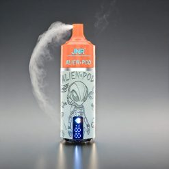 JNR Alien Pod 13000 Puffs Norge Engros – 850mAh Batteri, 20ml E-væske, Type-C Lading, Hvit Fersken & Bringebær
