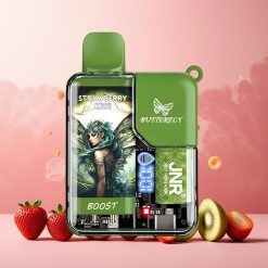 JNR Butterfly 8500 Puffs Norge Engros Vape til engangsbruk Jordbær Kiwi 15ml 1200mAh Digital Display