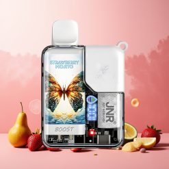 JNR Butterfly 8500 Puffs Norge Engros Vape til engangsbruk Jordbær Mojito – 15ml e-Liquid, 1200mAh, Digital Display, 1.0ohm Mesh Coil