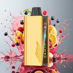 JNR Cruiser 12000 Puffs No-Charge Engangs Vape Mixed Berry Norge Engros med 3500 mAh batteri, 25ml e-væske og Full-Metal Aluminum Body