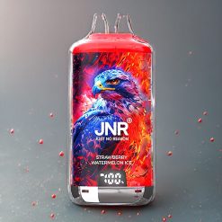 JNR Falcon X⁺ 28000 Norge Engros – Jordbær Vannmelon Is – 28000 Puffs, Synlig E-Væske Nivå, Toppfyll Design, 1.2Ω Dual Mesh Coil, Batteriindikator