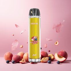 JNR Glod380 Norge Engros 6000 Puffs 13ml Vape til engangsbruk Fersken og Blåbær