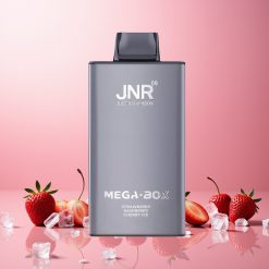 JNR Mega Box Norge Engros 25000 Puffs Strawberry Bringebær Kirsebær Is 30ml E-liquid 850mAh Battery Type-C Lading Dual Mesh Coil