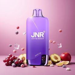 JNR Rainbow 10500 Puffs Norge Engros Vape til engangsbruk Druppeledning (Grape Ice) - 18ml e-Liquid, 600mAh, USB-C