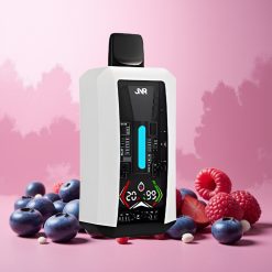 JNR Tank Pro Norge Engros 33000 Puffs Vape til engangsbruk Blåbær Sur Bringebær med Digital Display, Dual Mesh Coil og Type-C Lading