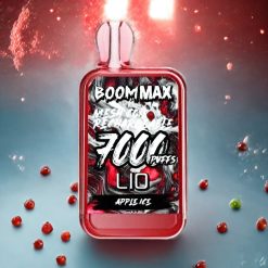 LIO BOOM MAX 7000 Puffs Norge Engros Engangs vape Eple Is med 650mAh Batteri og 15ml E-væske