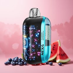 NEXA Ultra 50K Norge Engros Vape til engangsbruk Blåbær og Vannmelon – 20ml, 5% Nikotin, 800mAh, Type-C-lading