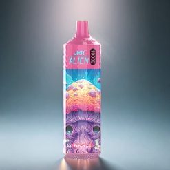 Norge engros JNR Alien 10000 Puffs Fersken Is med 850mAh Batteri, Type-C Lading og RGB-Lys