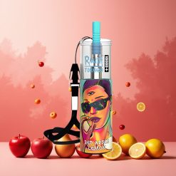 RandM Fumot Original Tornado 10000 Plus Norge Engros Vape til engangsbruk Rød Eple Sitron – 10000 Puffs, 20 ml, 850 mAh, Mesh Coil, Type-C, RGB Lys