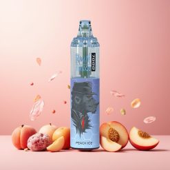RandM Fumot Tornado 7000 Norge Engros – 14 ML E-liquid, 850 MAH, Mesh Coil, Type-C, RGB – Fersken Is