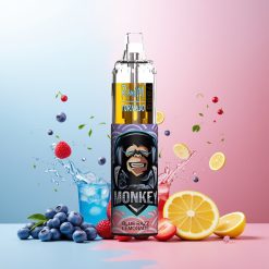 RandM Fumot Tornado 7000 Norge Engros – 7000 Puffs, Blå Bringebær Lemonade, 14 ML E-liquid, 850 MAH Batteri, Mesh Coil, Type-C Lading, RGB Lys, Justerbar Luftstrøm