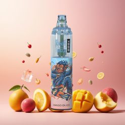 RandM Fumot Tornado 7000 Norge Engros Vape til engangsbruk Mango Is med 14 ML E-liquid, 850 MAH Batteri, Mesh Coil & RGB Lys