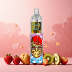 RandM Fumot Tornado 7000 Puffs Norge Engros – 14 ML E-liquid, 850 MAH Battery, Type-C Port – Jordbær Kiwi