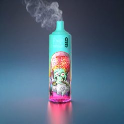 RandM Tornado 9000 Puffs Norge Engros – 18 mL E-væske, 850 mAh, Mesh Coil, Blå Sur Bringebær