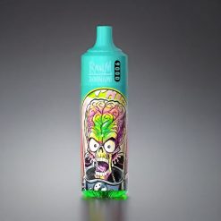 RandM Tornado 9000 Puffs Norge Engros – 850 mAh, 18 mL med Mesh Coil og RGB Display (Jordbær/Granateple)