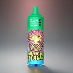 RandM Tornado 9000 Puffs Norge Engros – 850 mAh Oppladbar, 18 mL E-væske, Mesh Coil, Sleek RGB Display – Jordbær Lemonade