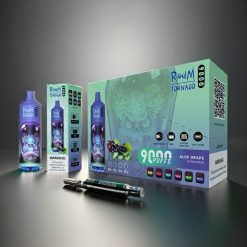 RandM Tornado 9000 Puffs Norge Engros – 850 mAh Rechargeable, 18 mL, Mesh Coil