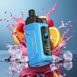 Razz Bar 45000 Puffs Norge Engros Engangs Vape Blåbær Is med 1.0 Ohm Mesh Coil & Justerbar Luftstrøm