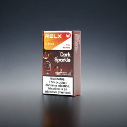 RELX Pod Pro 2 Norge Engros – 600 puffs, 1.9ml, 3%/5% Nikotin, 2/3 Pods i Pakken, 3 Spenningsmoduser (Eco, Smooth, Boost), Mørk Glitre