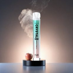SKE Crystal BAR 600 Norge Engros Vape Eple Fersken – 0% Nikotin, 500mAh, 600 Puffs, 2.0ml