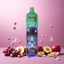 Uwin Tornado 35K Music Vape til engangsbruk Norge Engros med 35.000 puffs, 600mAh batteri og Type-C lading – Grape Ice