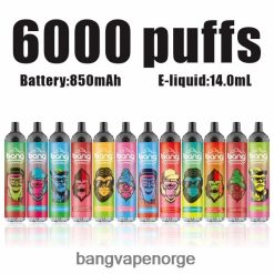 Vape Bang Disposable King - Bang Vape King 6000 drag 5% nic oppladbar type-c 2B260F8 engangs