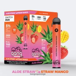 Vape Bang Disposable King - Vape Gang Switch Duo 2 smaker (eske med 10) 2B260F38 aloe jordbær - jordbær mango