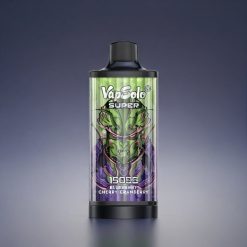 Vapsolo Super 15000 Puffs Norge Engros Vape Blåbær Kirsebær Tranebær – 40ml E-Liquid, 850mAh Mesh Coil, Type-C Lading