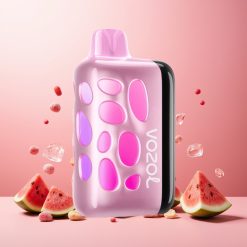 VOZOL RAVE 40000 Norge Engros Vape til engangsbruk 1000mAh Batteri, 80% Ladet på 20 Min, 270° Glødende Design, Beat-Synket Party Mode, Vannmelon Is